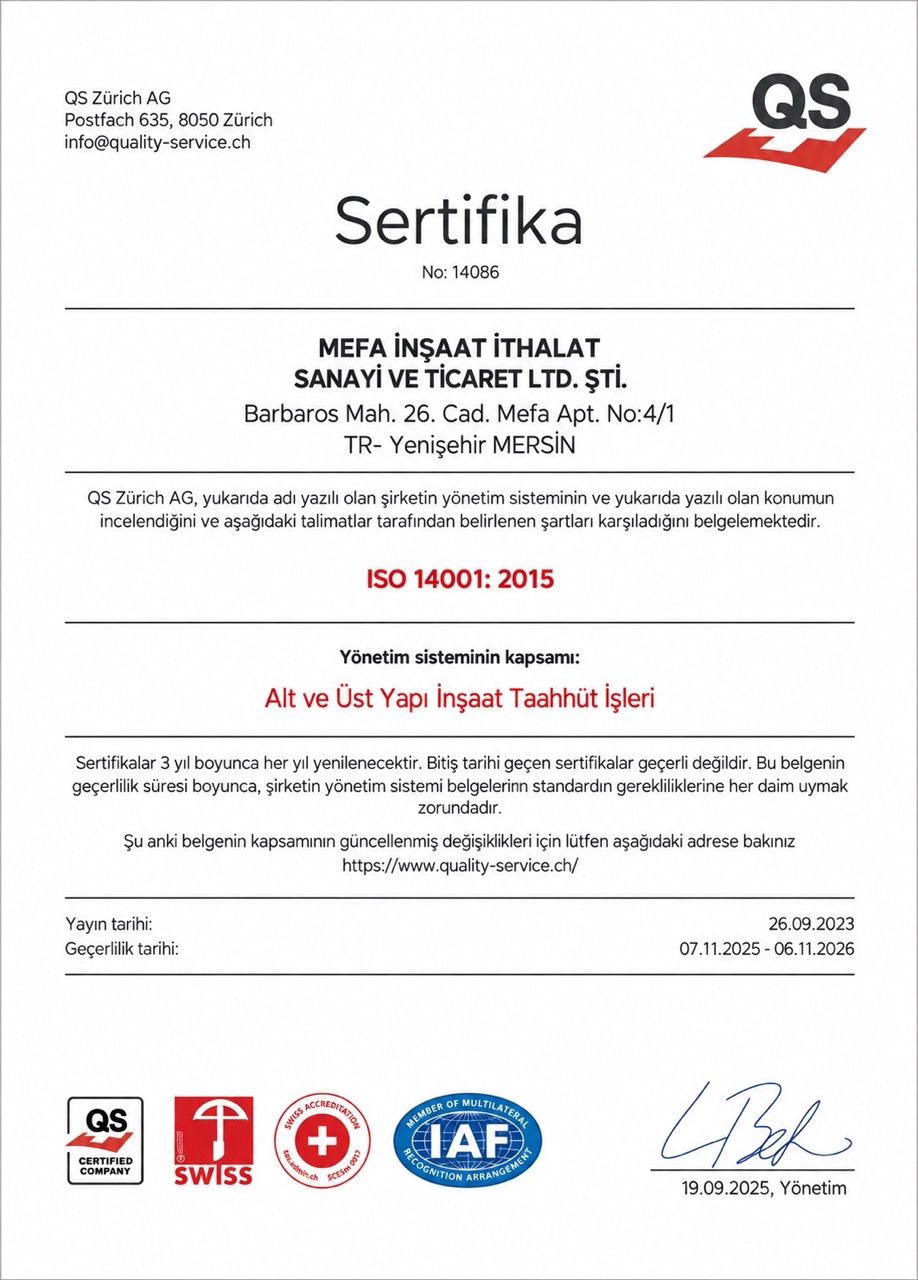 ISO 14001:2015 Çevre Yönetim Sistemi
